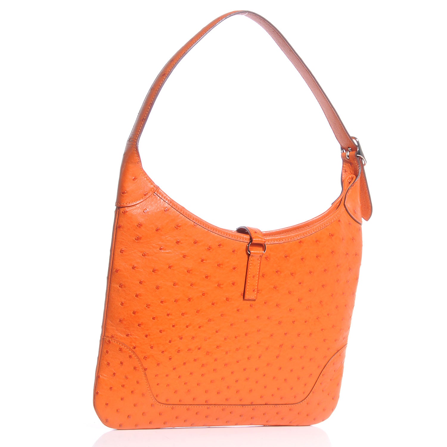 Hermes Ostrich TRIM II 31 Hobo Orange 3 of 7
