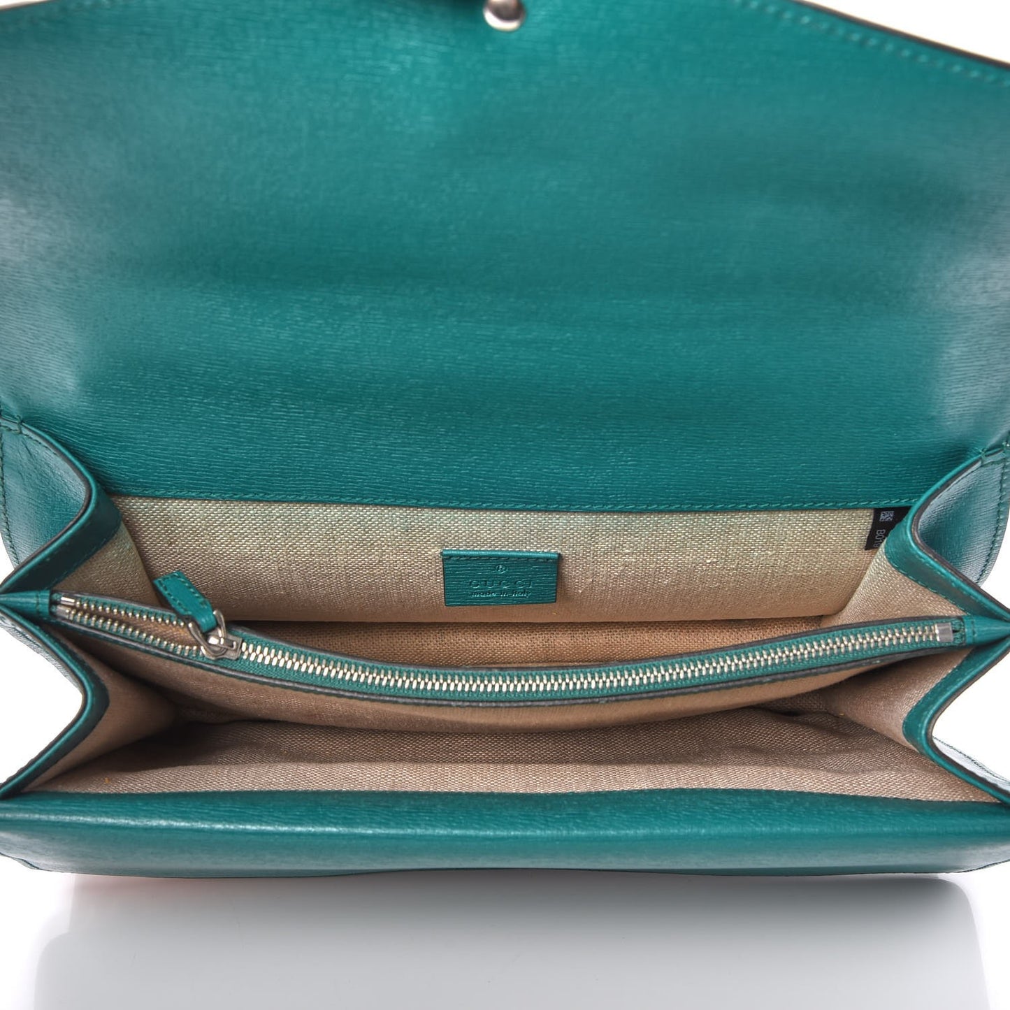 Calfskin Blooms Print Medium Dionysus Shoulder Bag Bright Emerald Multicolor