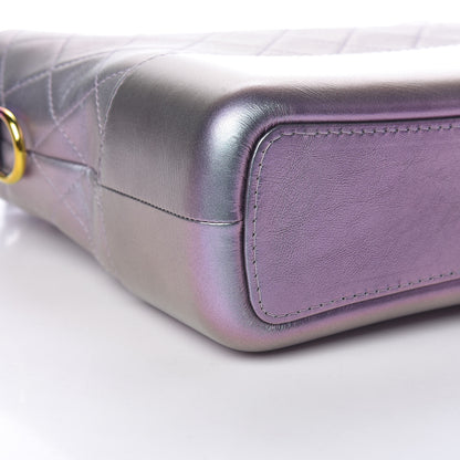 Chanel Iridescent Lambskin Calfskin Quilted Medium Gabrielle Hobo Light Purple 10 of 13