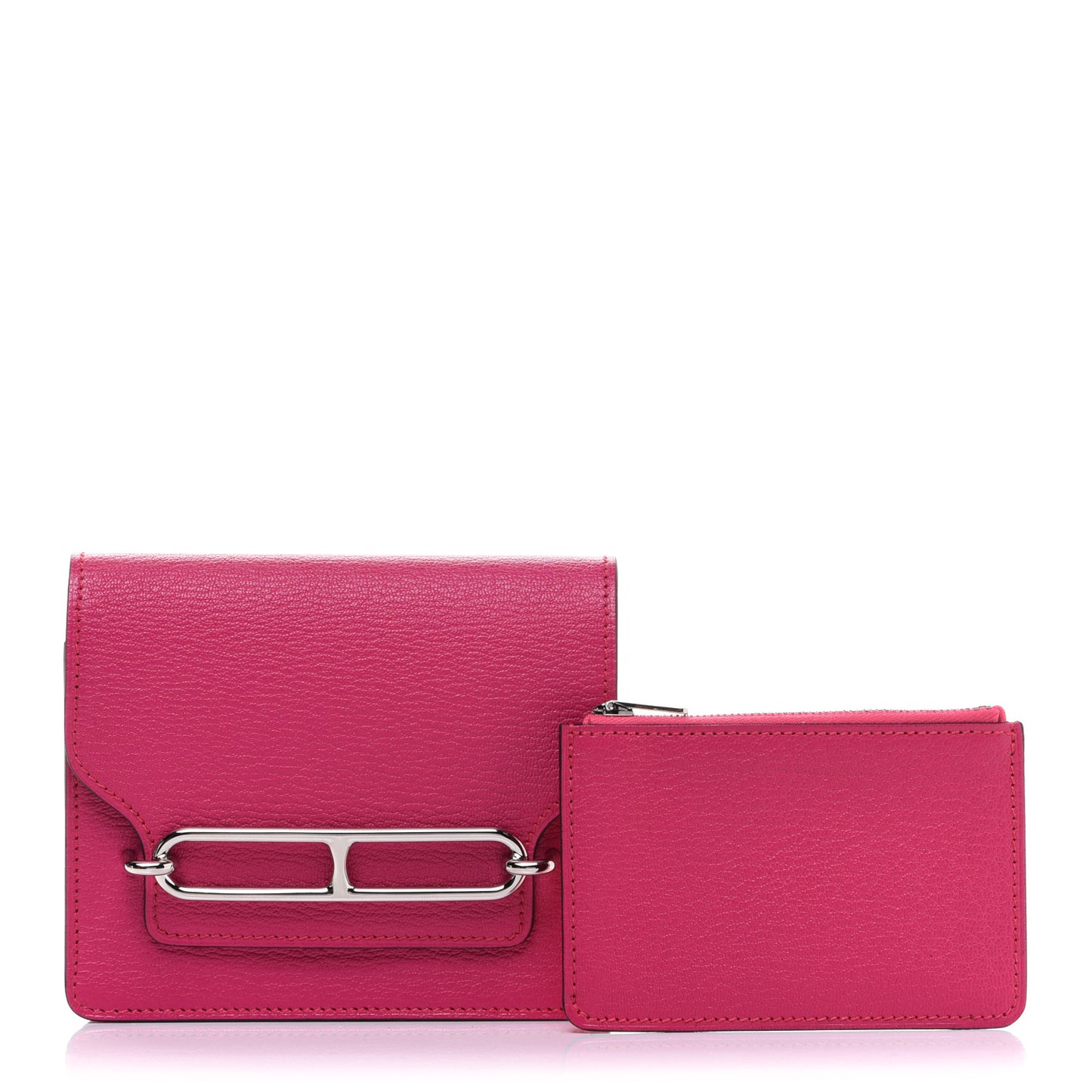 Chevre Mysore Roulis Slim Wallet Rose Shocking