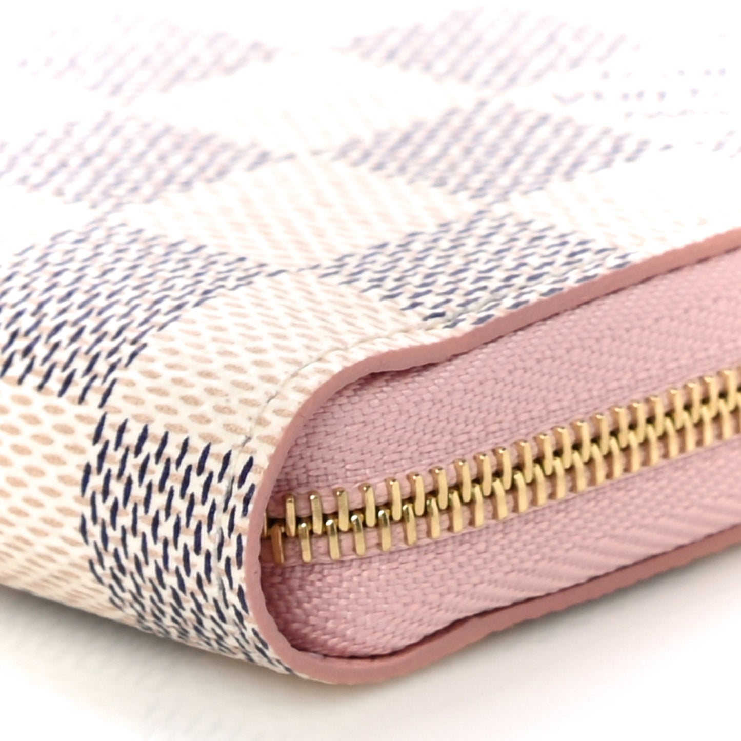 Damier Azur Zippy Coin Purse Rose Ballerine