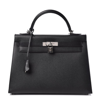 Hermes Epsom Kelly Sellier 32 Black 1 of 47