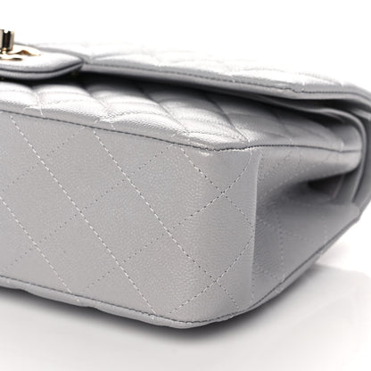Chanel Caviar Quilted Medium Double Flap Grey 9 of 10