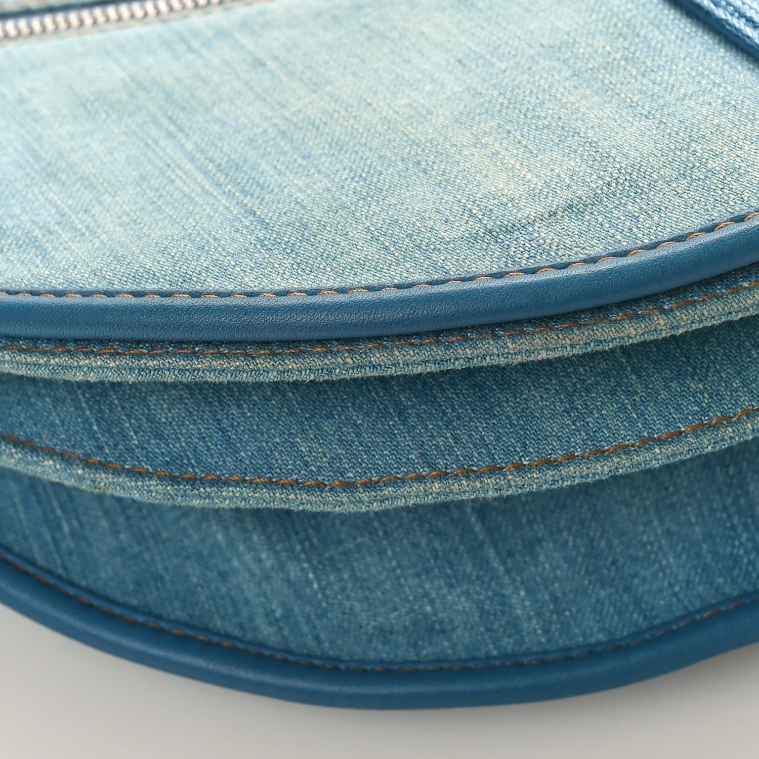 Christian Dior Denim Admit It Hobo Blue 8 of 9