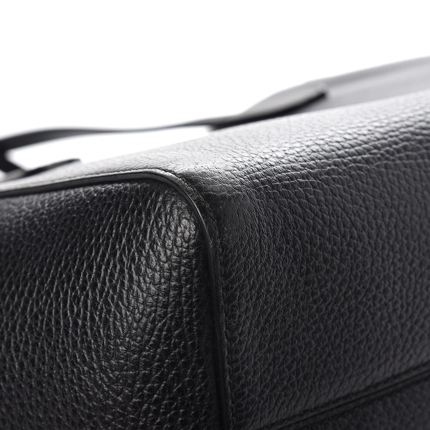 Pebbled Calfskin Small Swing Tote Black