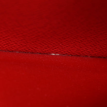 Louis Vuitton Damier Ebene Clemence Wallet Cherry 10 of 15