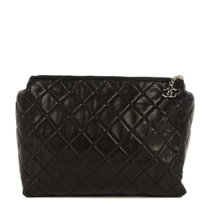 Chanel Lambskin Quilted Cosmetic Case Black 1 of 7