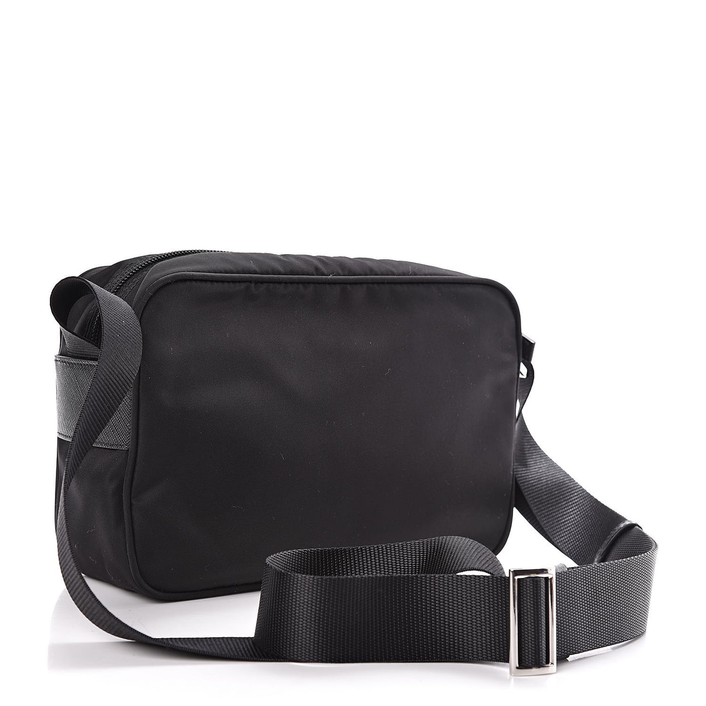 Nylon Vela Messenger Bag Black