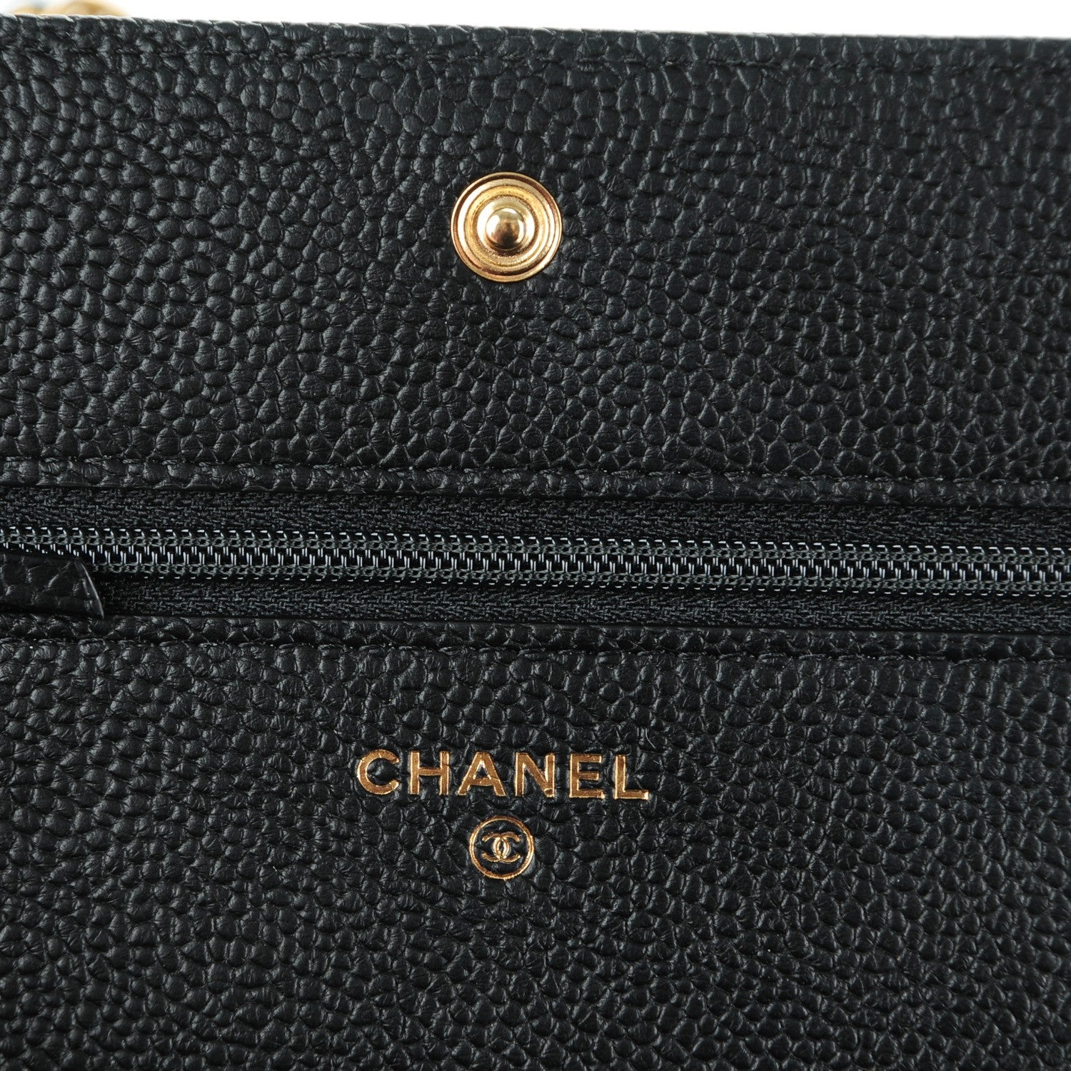 Chanel Caviar Quilted Boy Wallet On Chain WOC Black 6 of 8