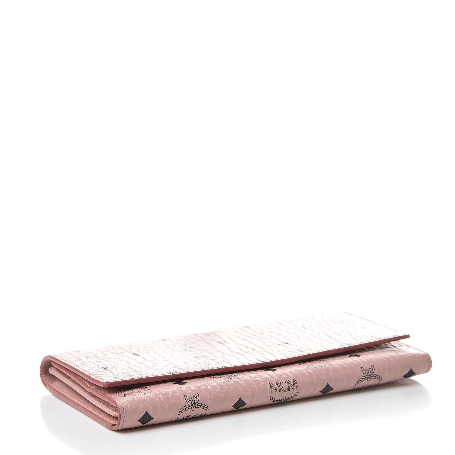 MCM Visetos Continental Flap Wallet Soft Pink 4 of 9
