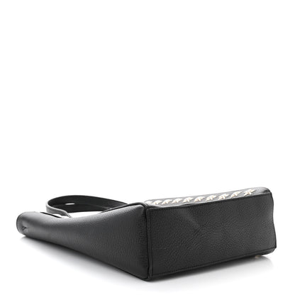 Jimmy Choo Soft Grainy Calfskin Star Studded Mini Pegasi Tote Black 4 of 11