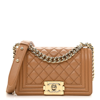 Chanel Caviar Quilted Small Boy Flap Brown 1 of 11