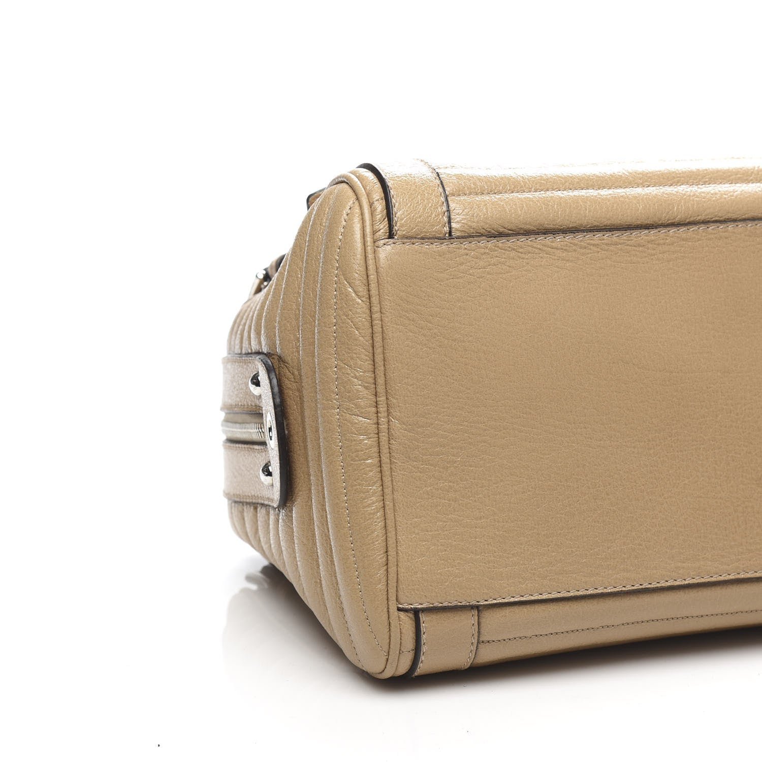 Dolce & Gabbana Grained Calfskin Easy Way Satchel Beige 9 of 11