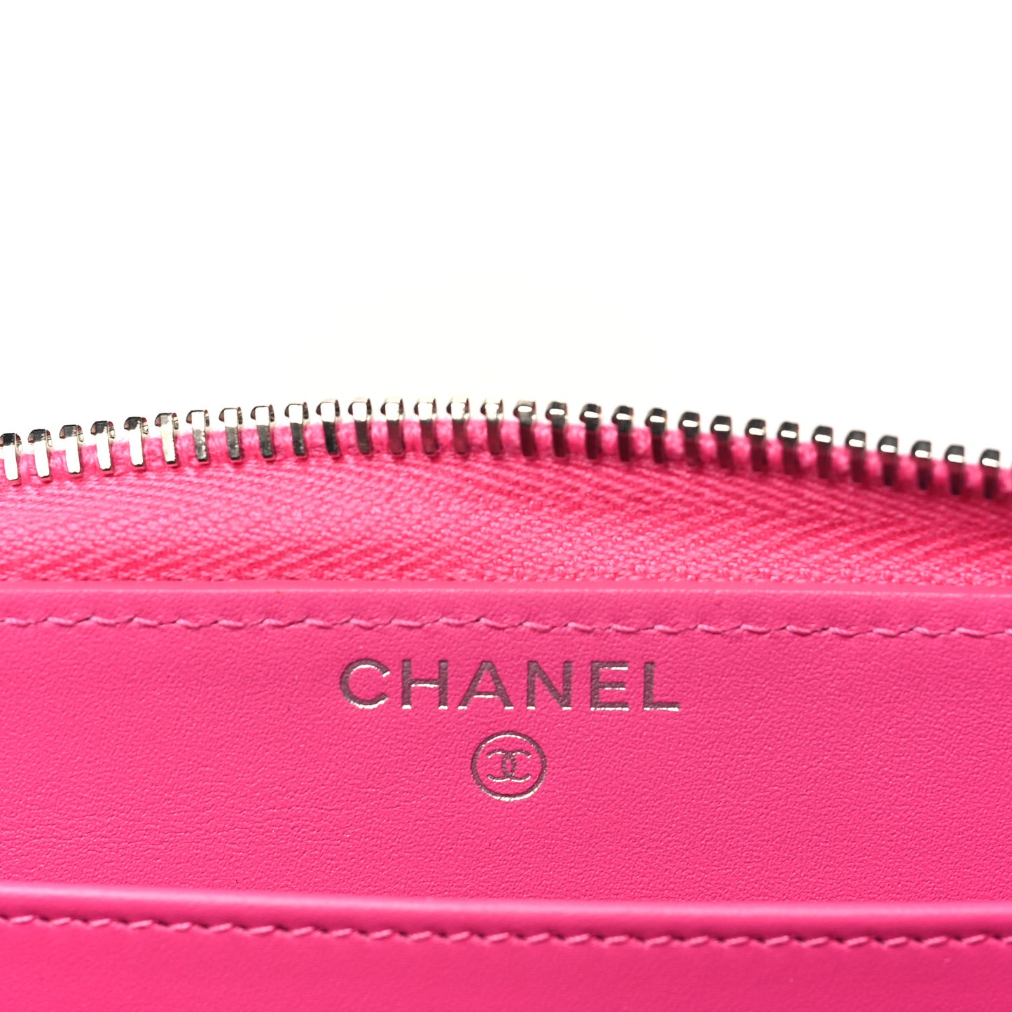 Caviar Quilted Large Gusset Zip Around Wallet Pink