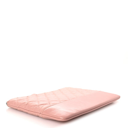 Chanel Aged Calfskin Quilted Medium Gabrielle Cosmetic Case Pink 4 of 8