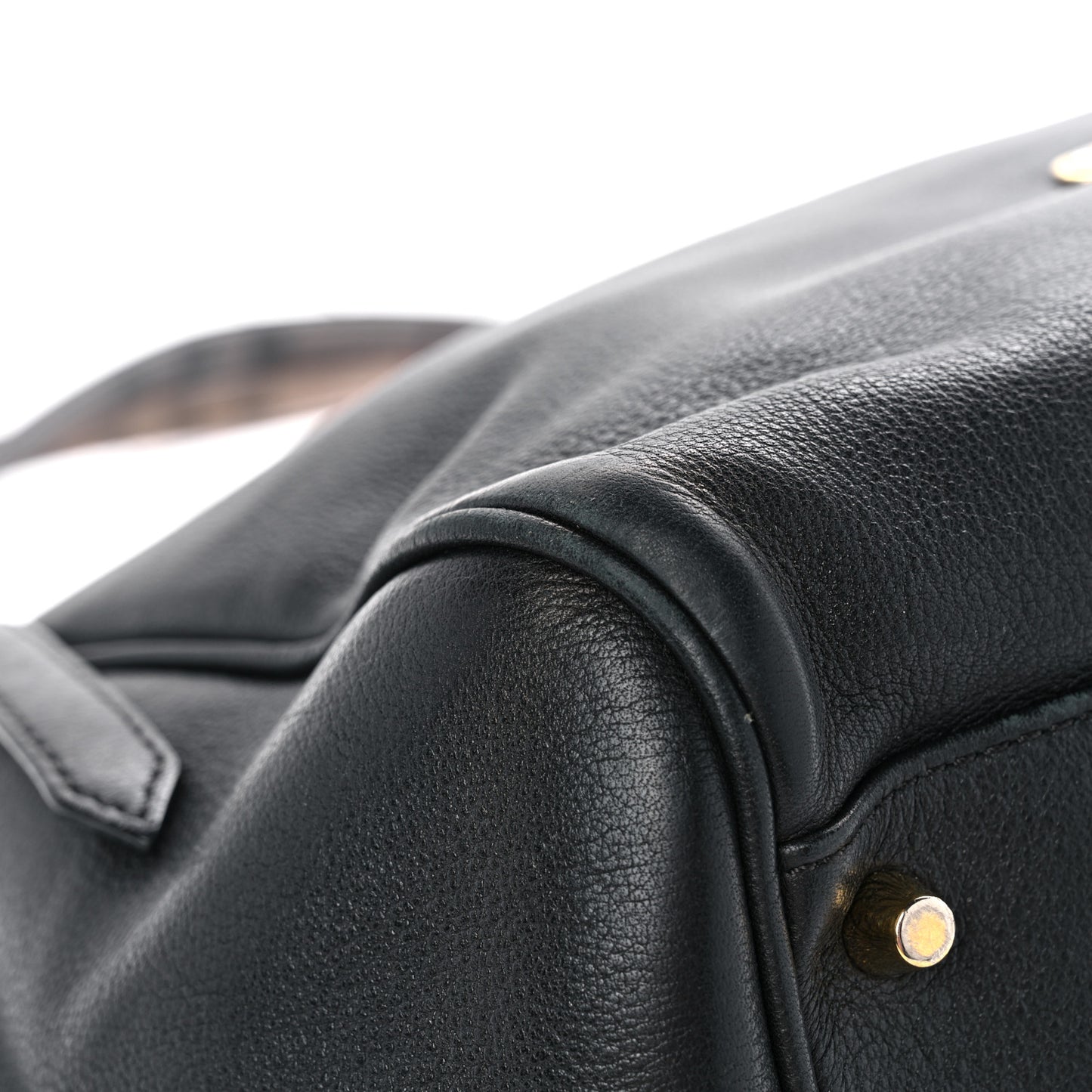 Lambskin Small Canterbury Tote Black