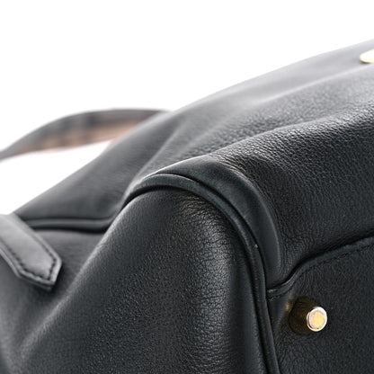 Burberry Lambskin Small Canterbury Tote Black 9 of 17