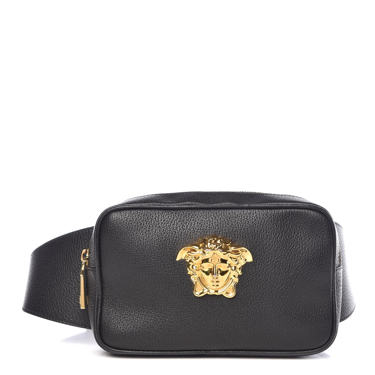 Calfskin Palazzo Belt Bag Black