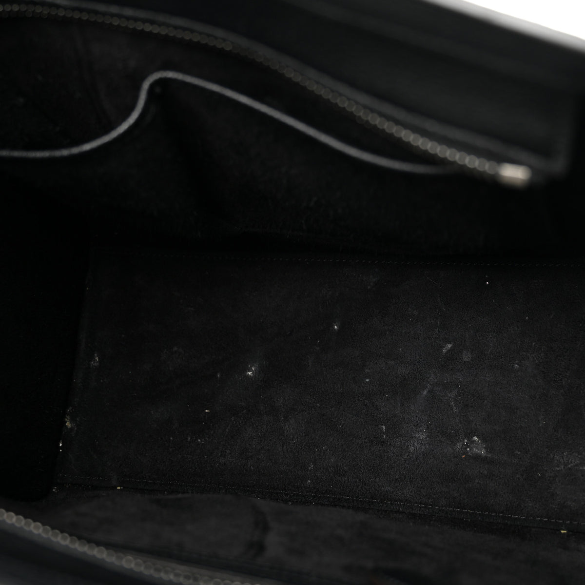 Drummed Calfskin Micro Luggage Black