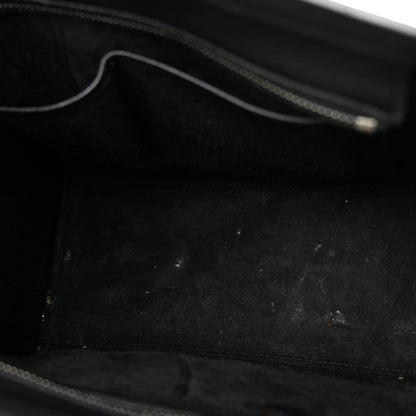 Celine Drummed Calfskin Micro Luggage Black 5 of 12