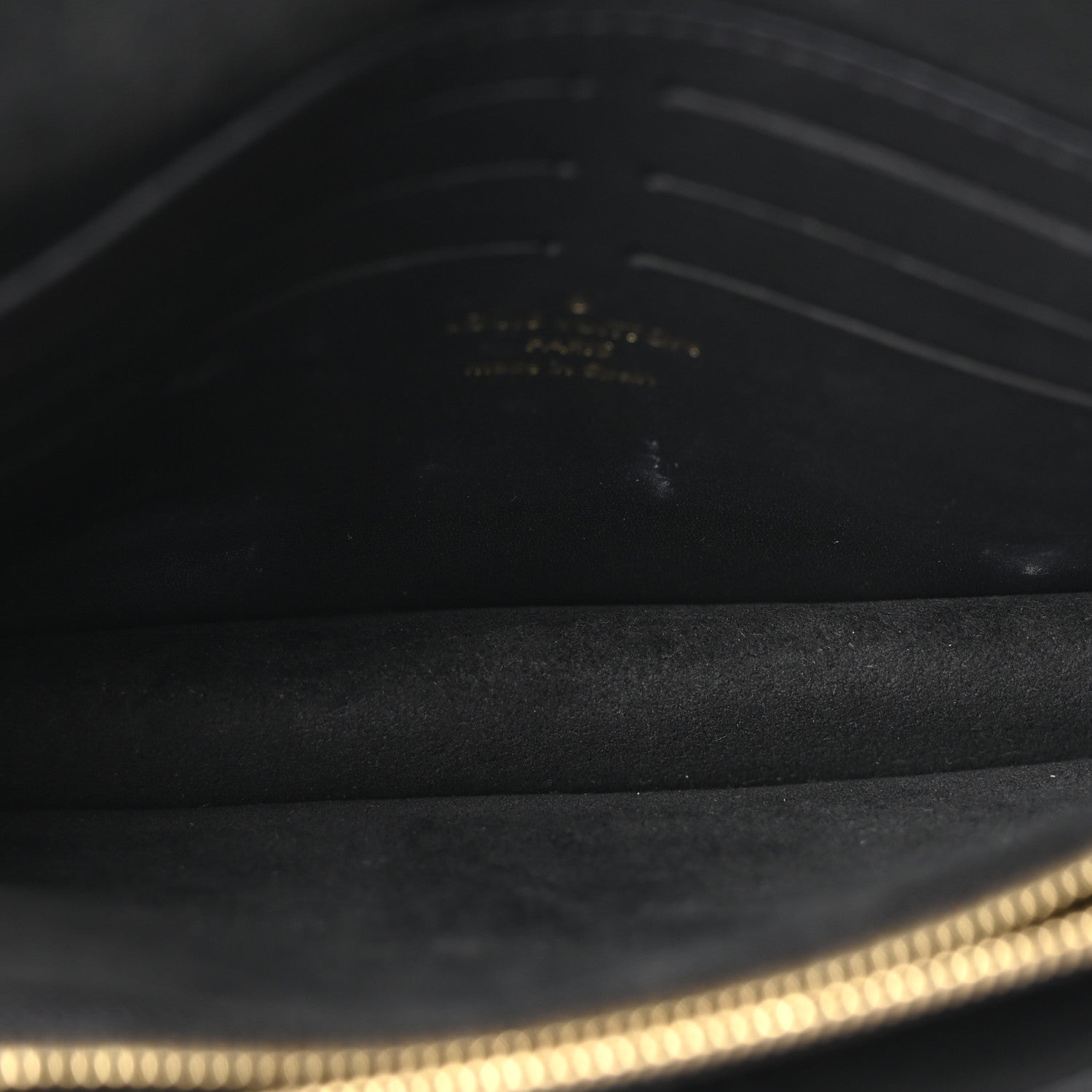 Louis Vuitton Damier Ebene Vavin Chain Wallet Black 5 of 10