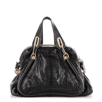 Chloe Python Medium Paraty Black 1 of 6