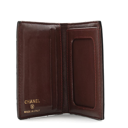 Chanel Lambskin Quilted Card Holder Wallet Black 5 of 12