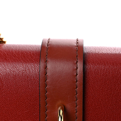 Chloe Shiny Goatskin Calfskin Mini Aby Chain Shoulder Bag Sepia Brown 16 of 17