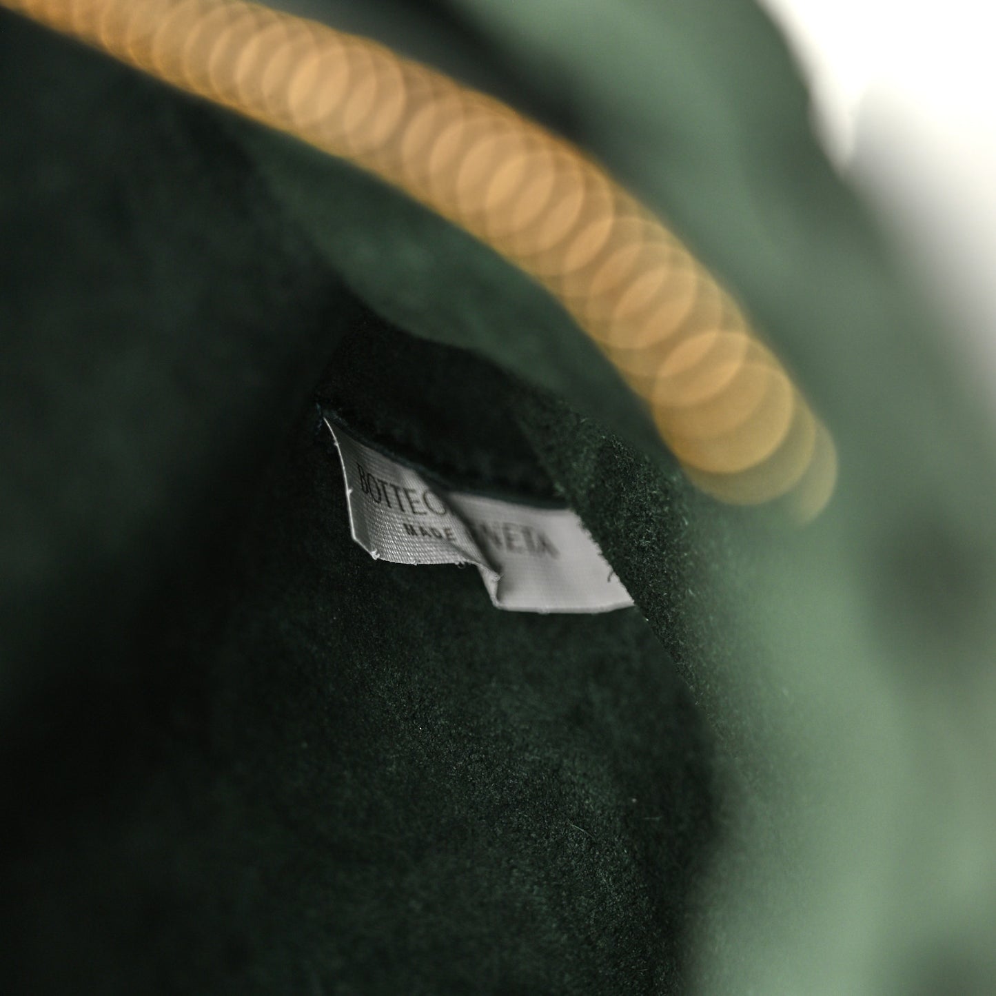 Suede Intrecciato Small Cobble Messenger Bag Emerald Green