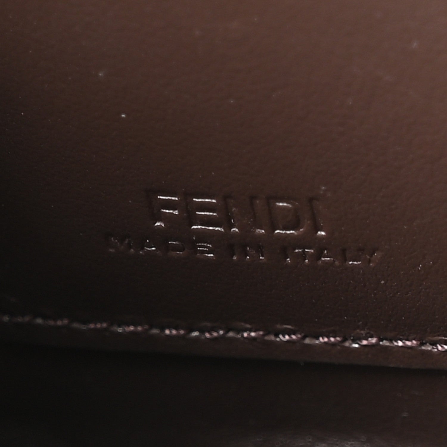 Fendi Calfskin FF Diamonds Wallet On Chain Camellia Caramel 7 of 11