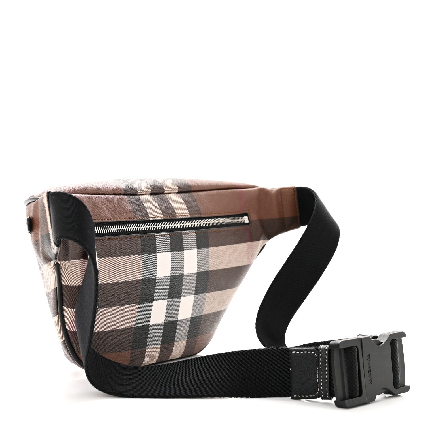 Burberry E-canvas Check Cason Bum Bag Dark Birch Brown 3 of 9