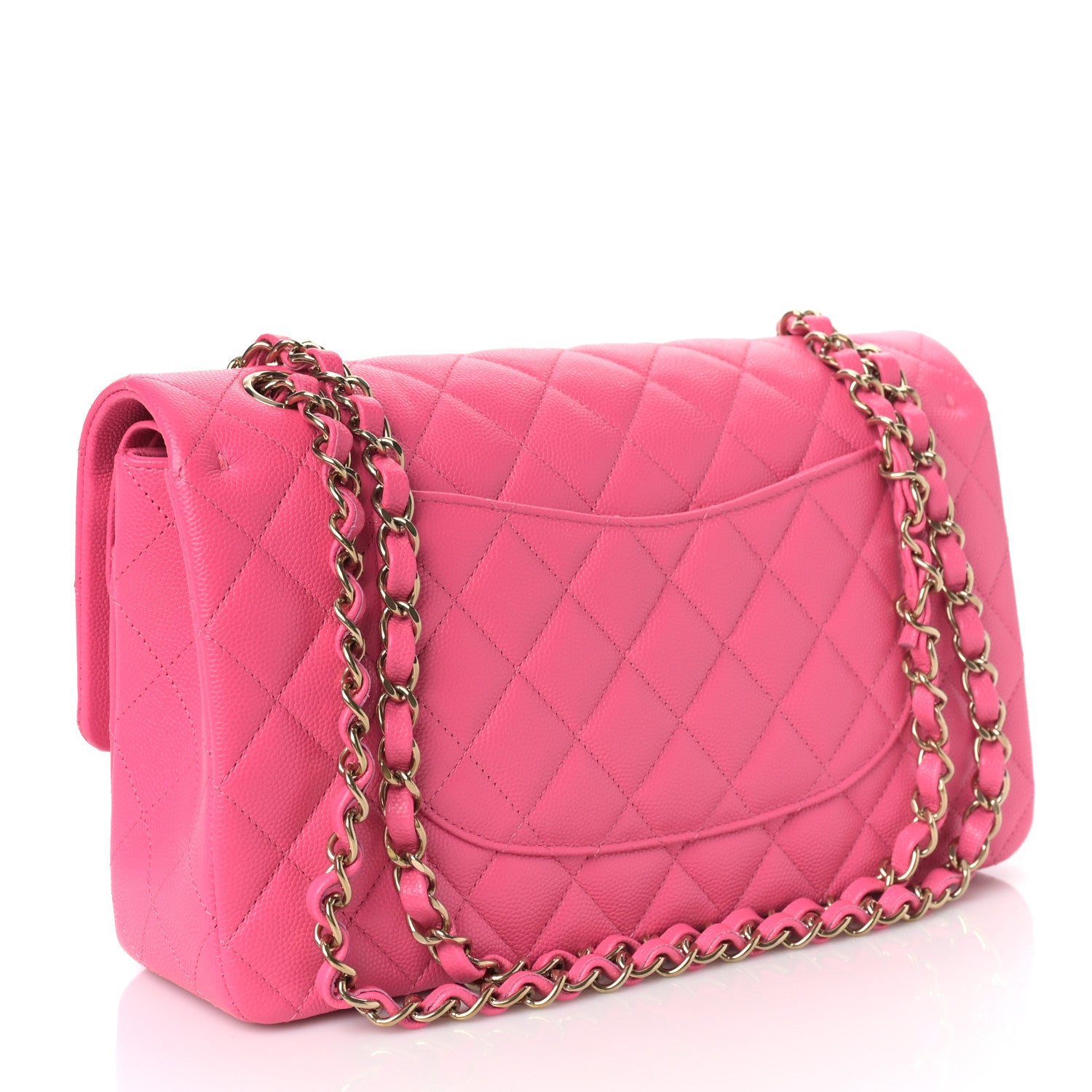 Chanel Caviar Quilted Medium Double Flap Pink 3 of 10