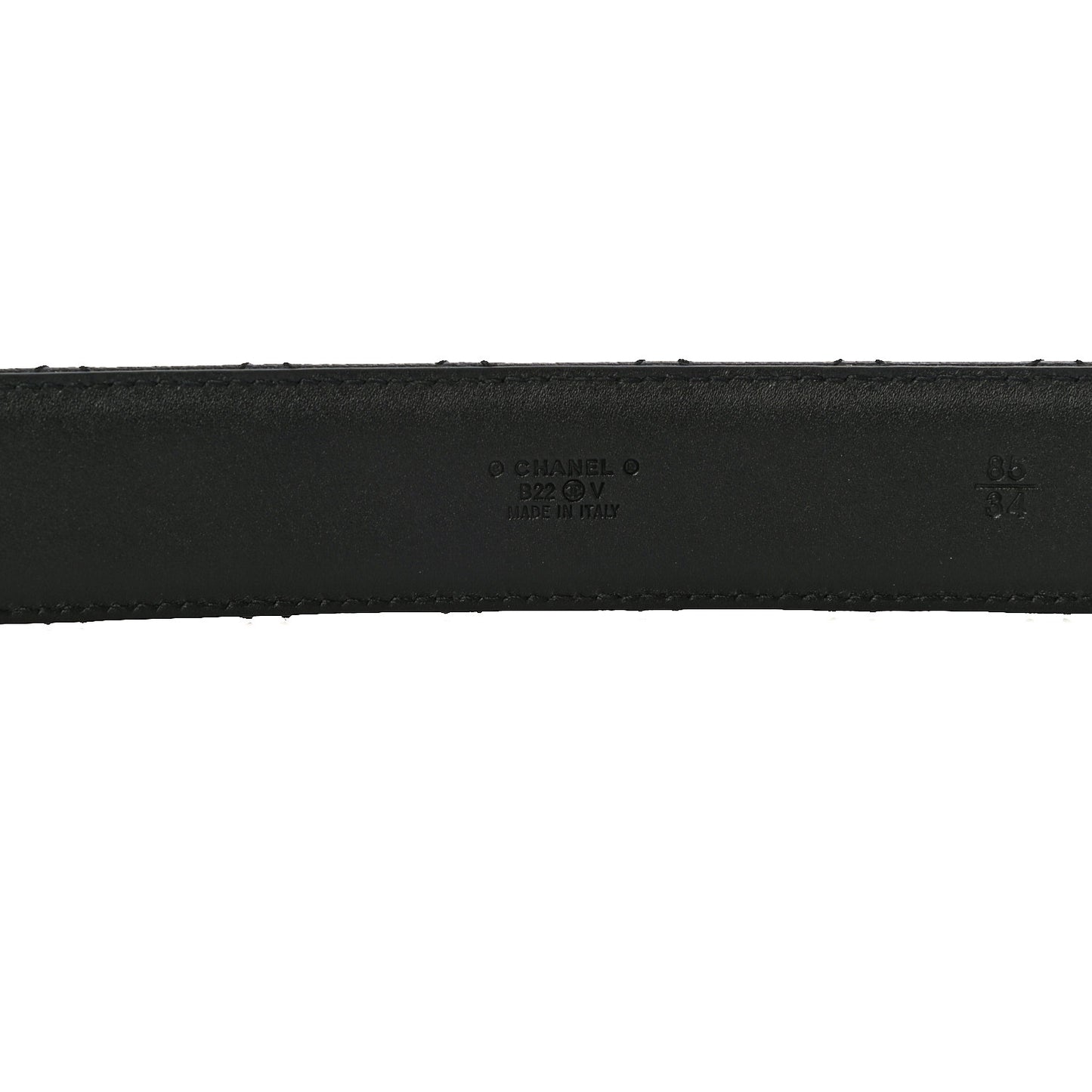 Caviar Quilted CC Chain Belt 85 34 Black