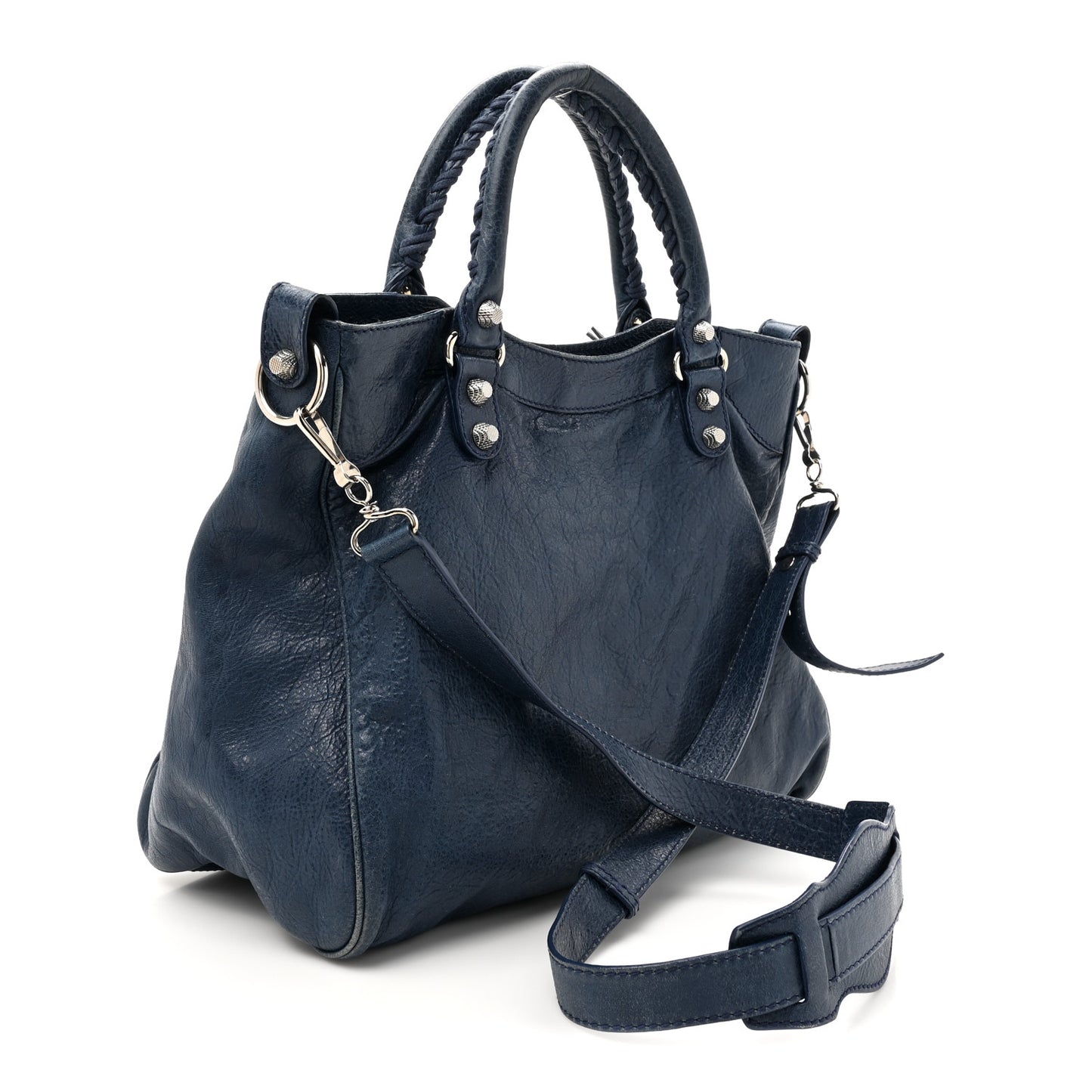 Agneau Giant 12 Silver Hardware Velo Bleu Mineral