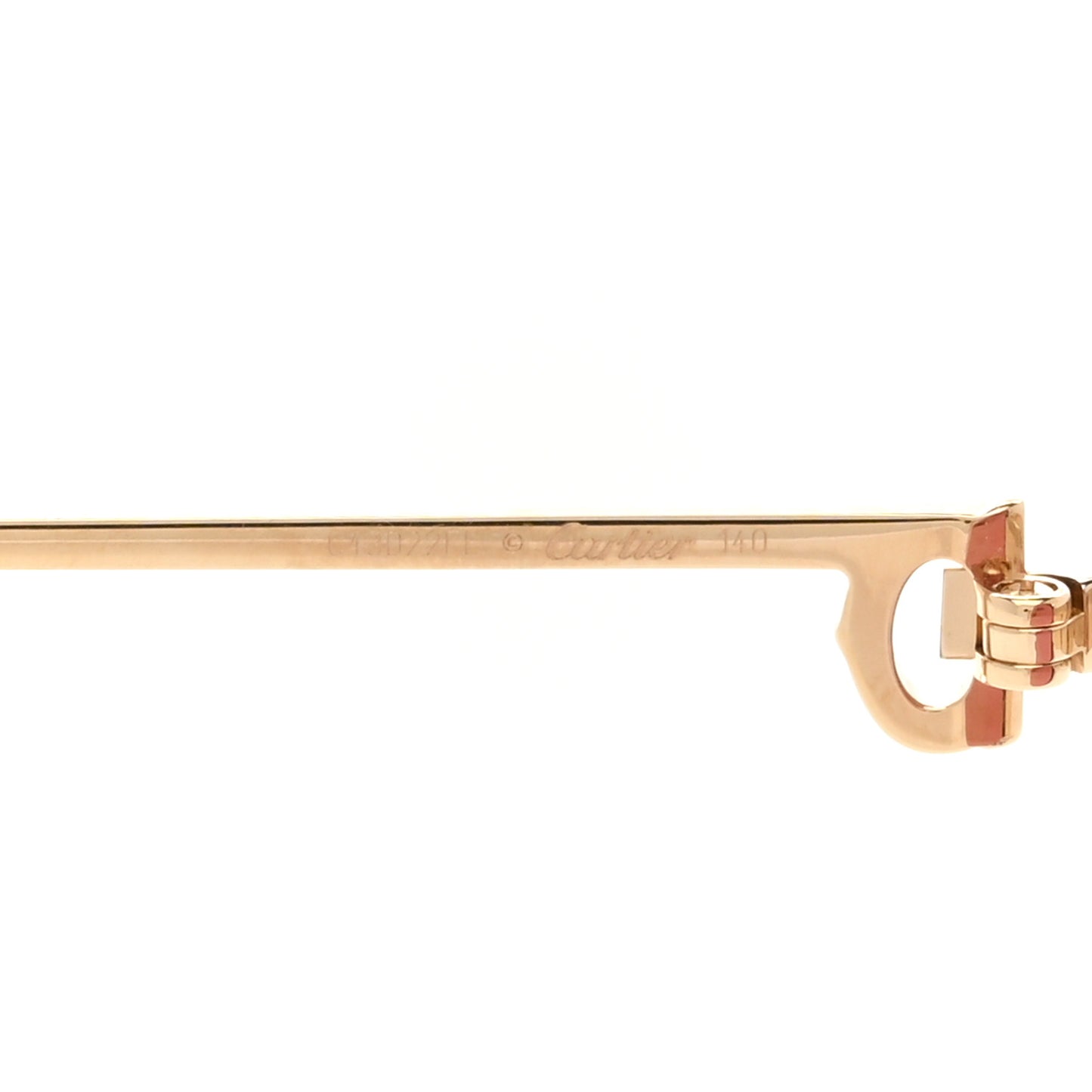 Premiere De Cartier Round Sunglasses Pink Gold