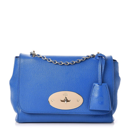 Mulberry Glossy Goatskin Small Lily Flap Bluebell Blue 1 of 8