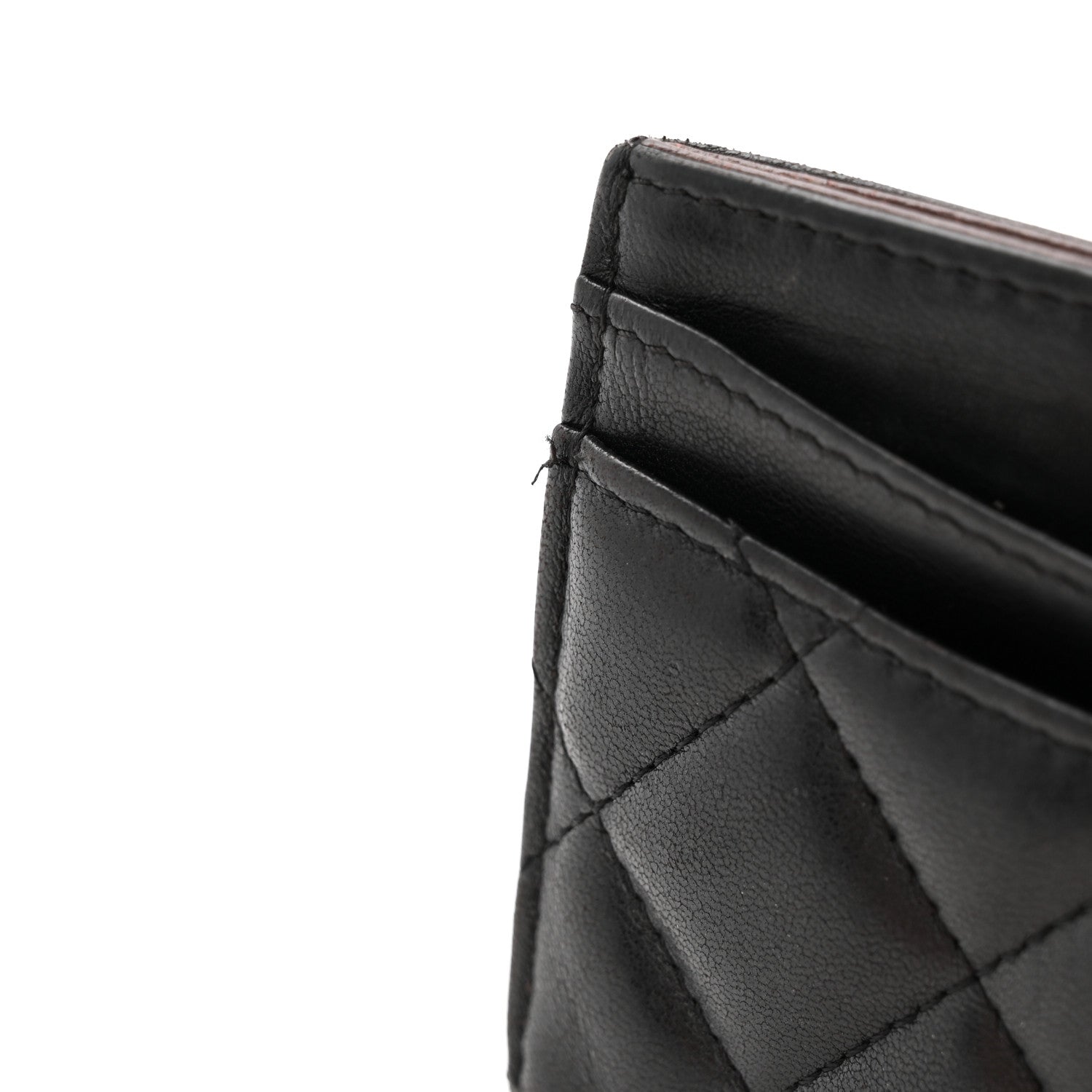 Chanel Lambskin Quilted Card Holder Black 7 of 9