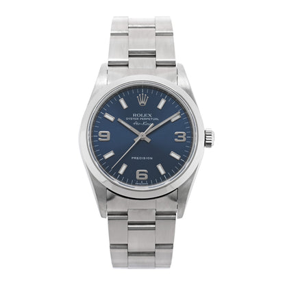 Rolex Stainless Steel 34mm Oyster Perpetual Air-King Watch Blue 14000M 1 of 4