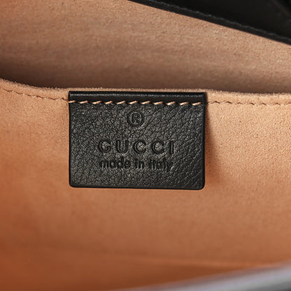 Gucci Calfskin Small Diana Tote Bag Black Yellow Fluo 6 of 12