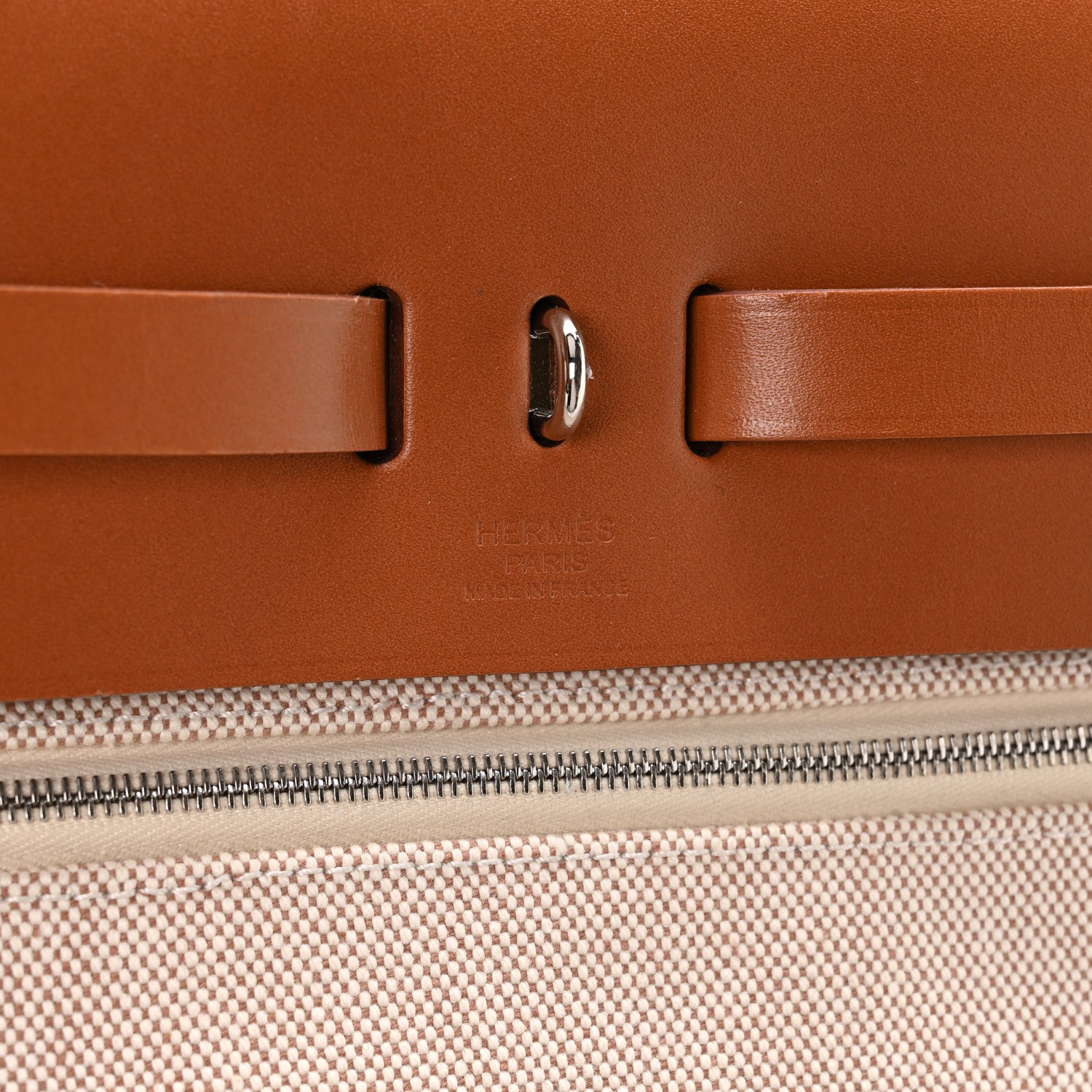 Hermes Vache Hunter Criss Viking Herbag Messenger 39 Ecru Beige Fauve 7 of 11