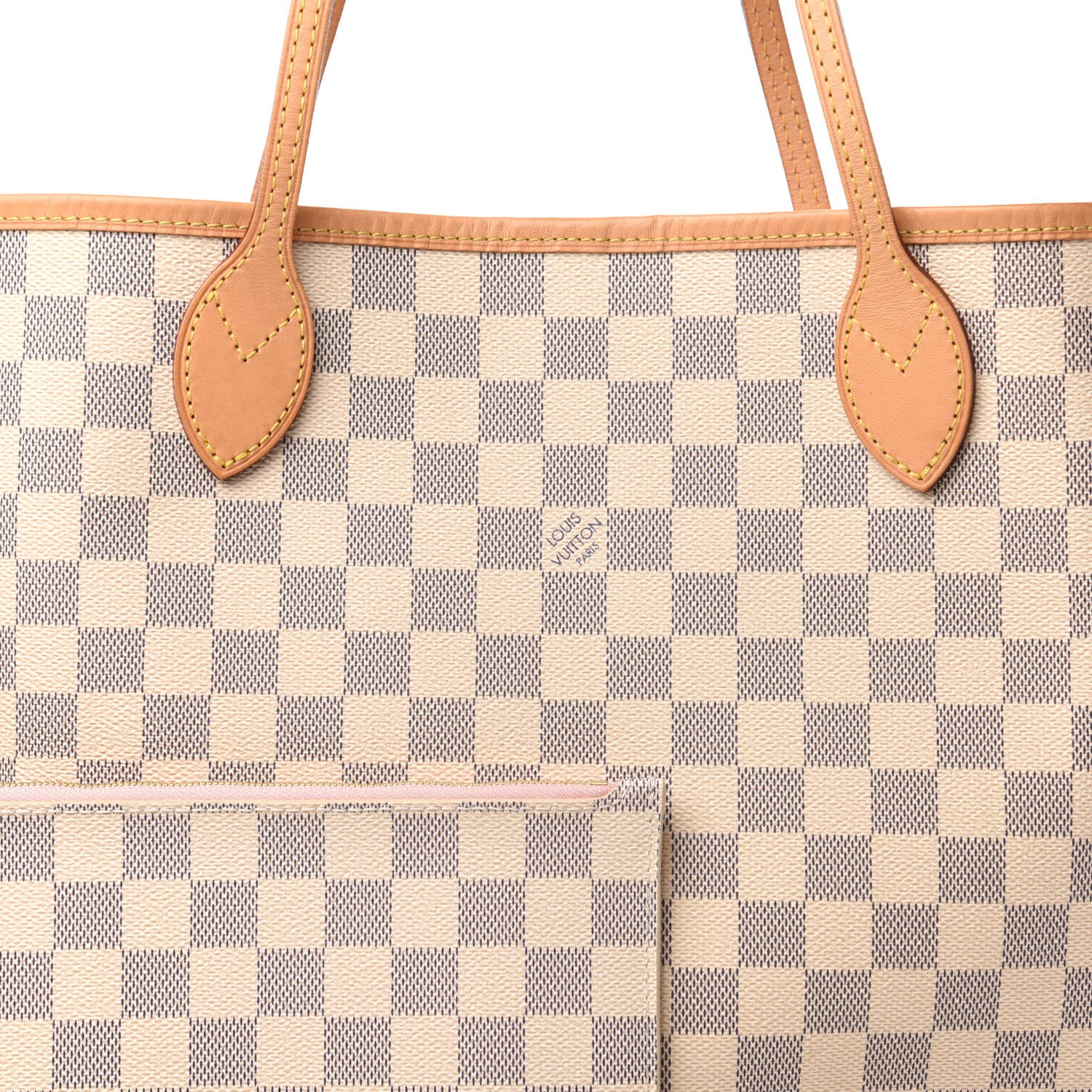 Louis Vuitton Damier Azur Neo Neverfull MM Rose Ballerine 11 of 11