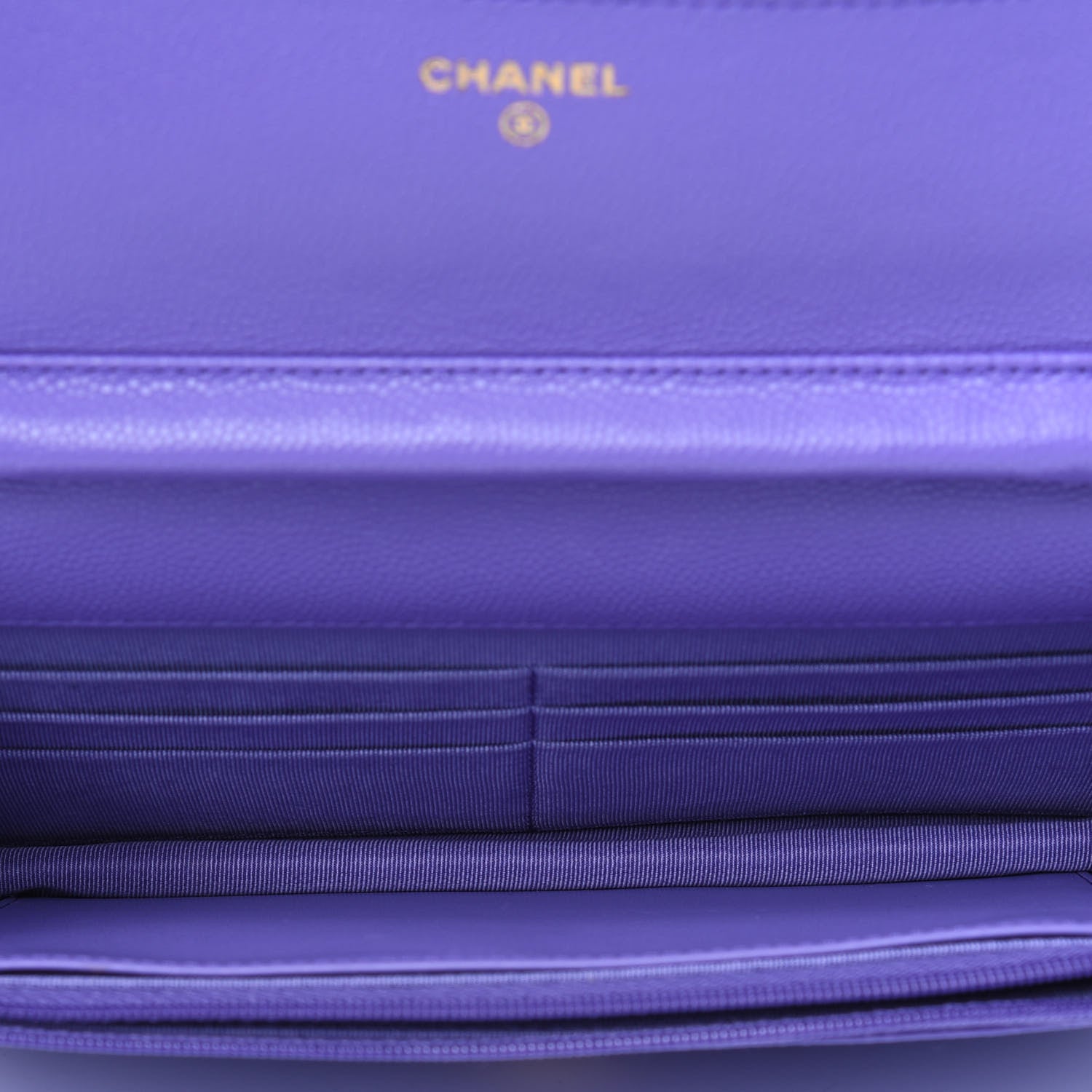 Chanel Caviar Quilted Wallet On Chain WOC Purple 5 of 12