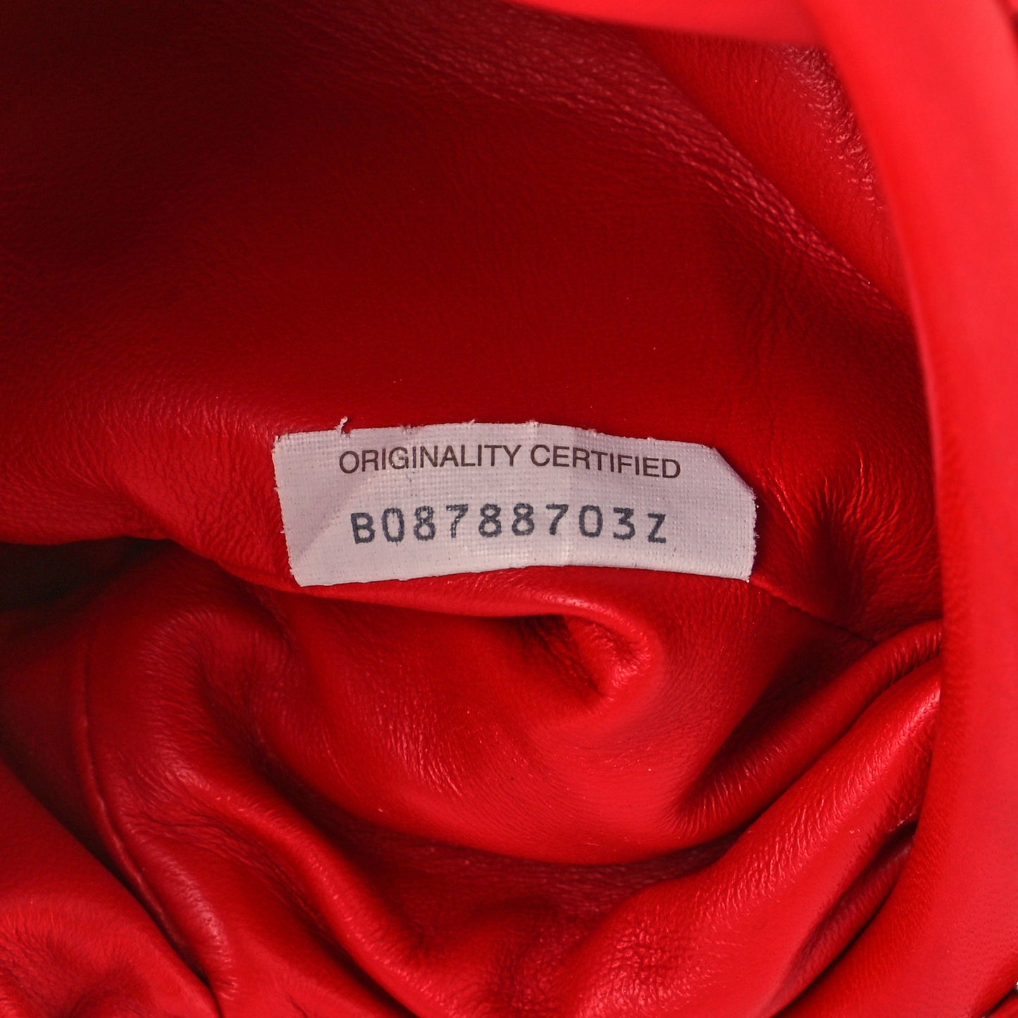 Nappa Intrecciato The Mini Pouch Bright Red