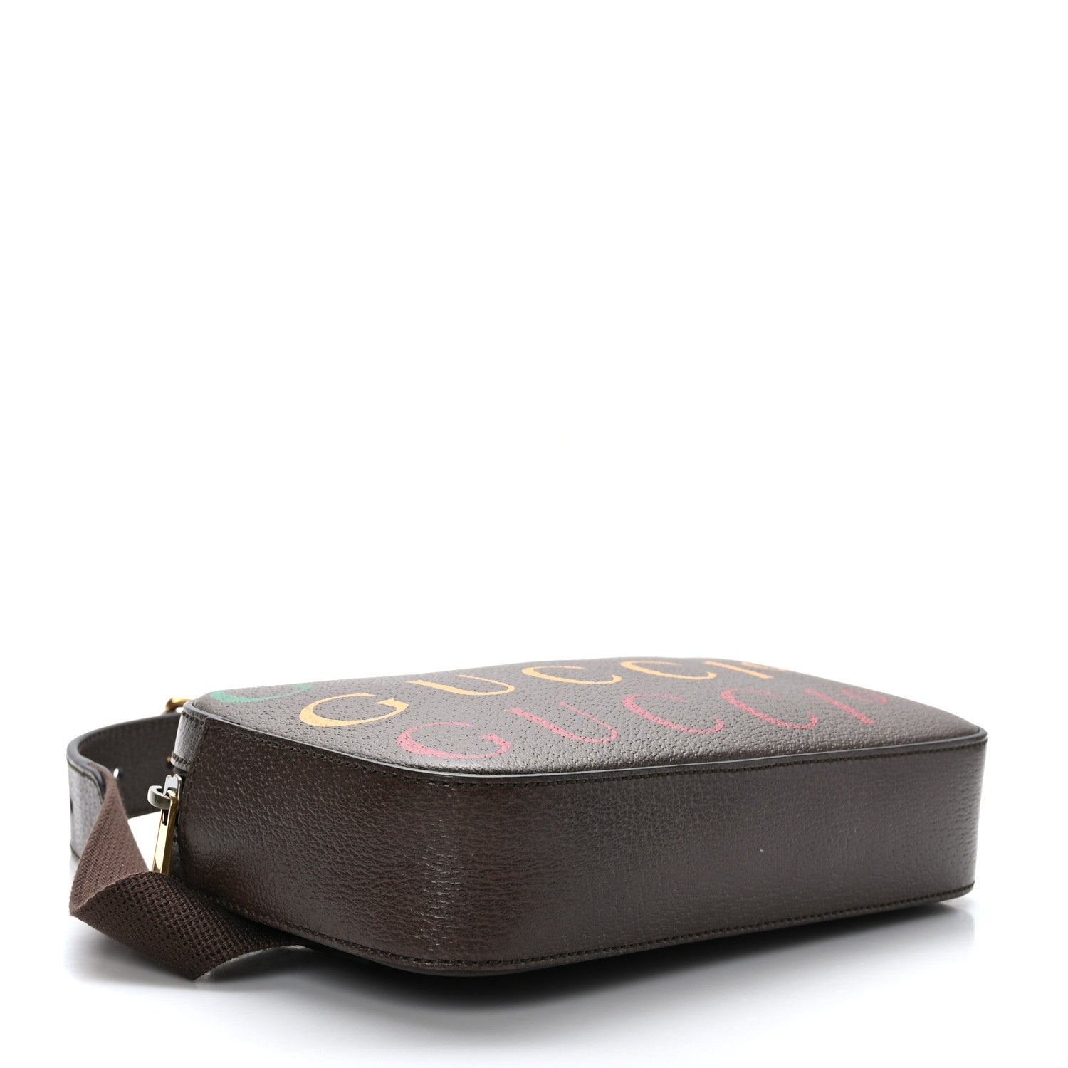 Gucci Textured Dollar Calfskin Gucci 100 Aria Belt Bag 90 36 New Acero Multicolor 4 of 9