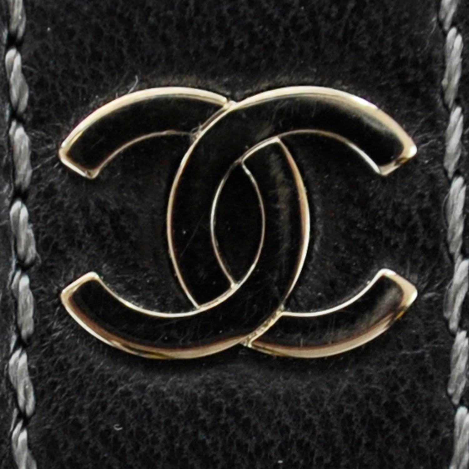 Chanel Lambskin Vertical Quilted Mademoiselle Yen Wallet Black 6 of 11