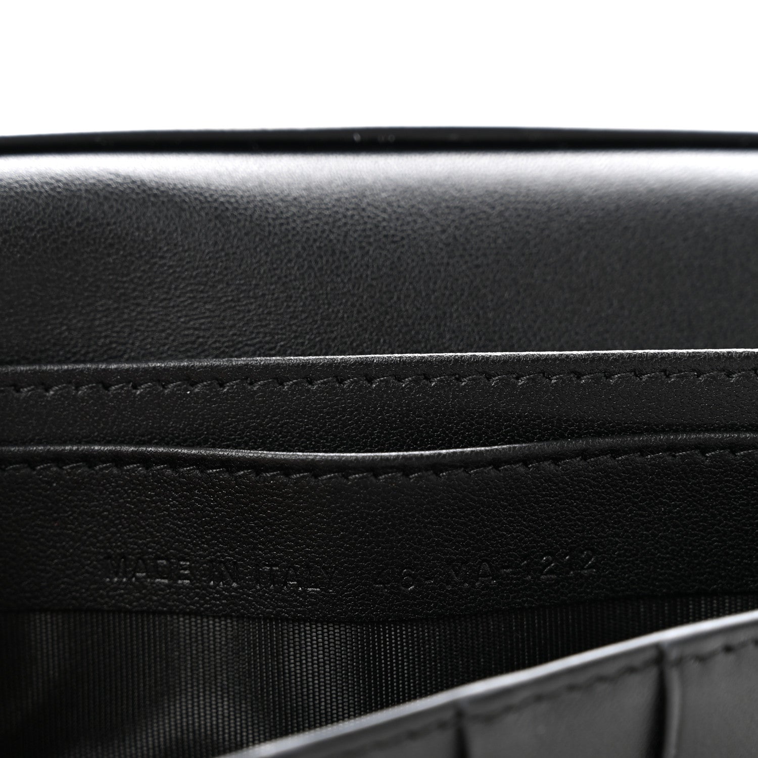 Christian Dior Goatskin Saddle Long Wallet Black 7 of 10