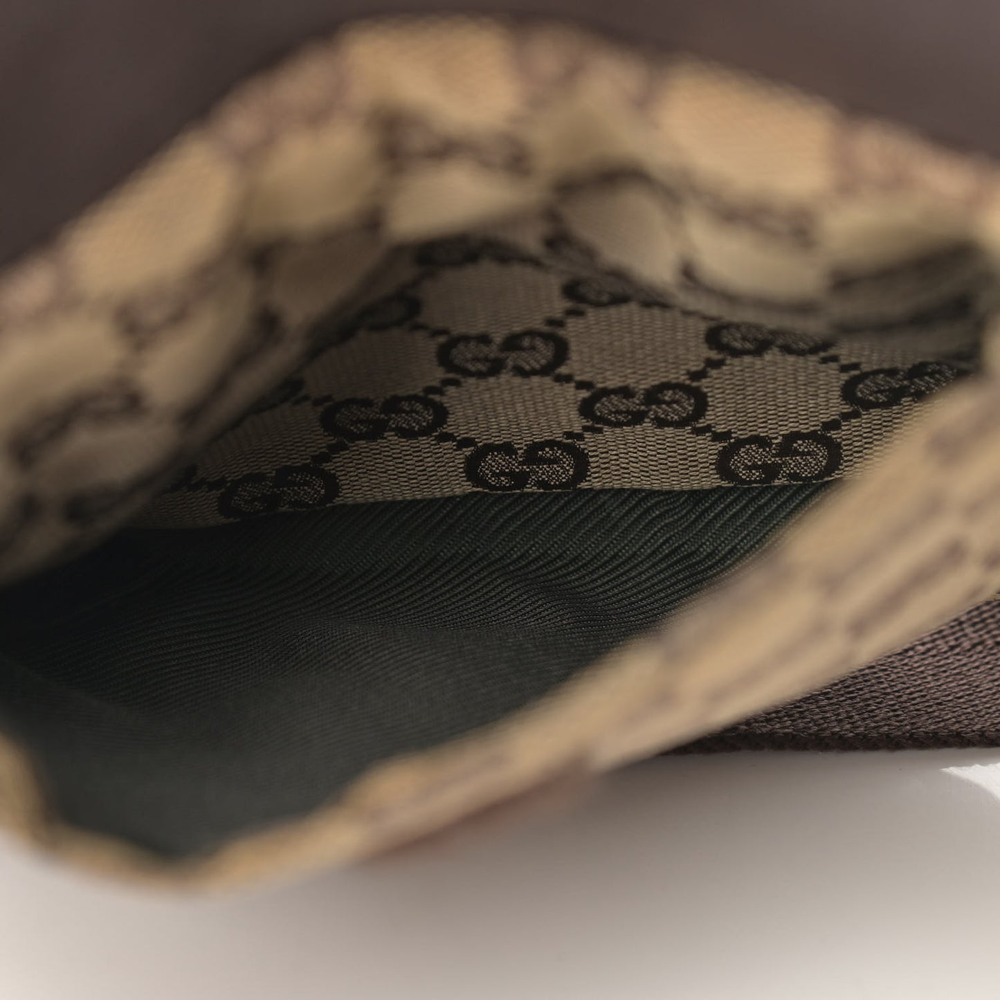 GG Monogram Double Pocket Belt Bag Dark Brown