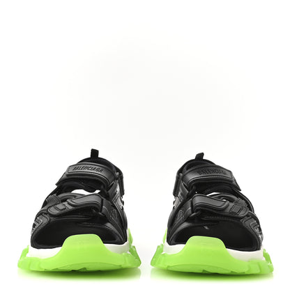 Balenciaga Neoprene Rubber Clear Sole Mens Track Sandals 41 Black White Fluo Green 3 of 8