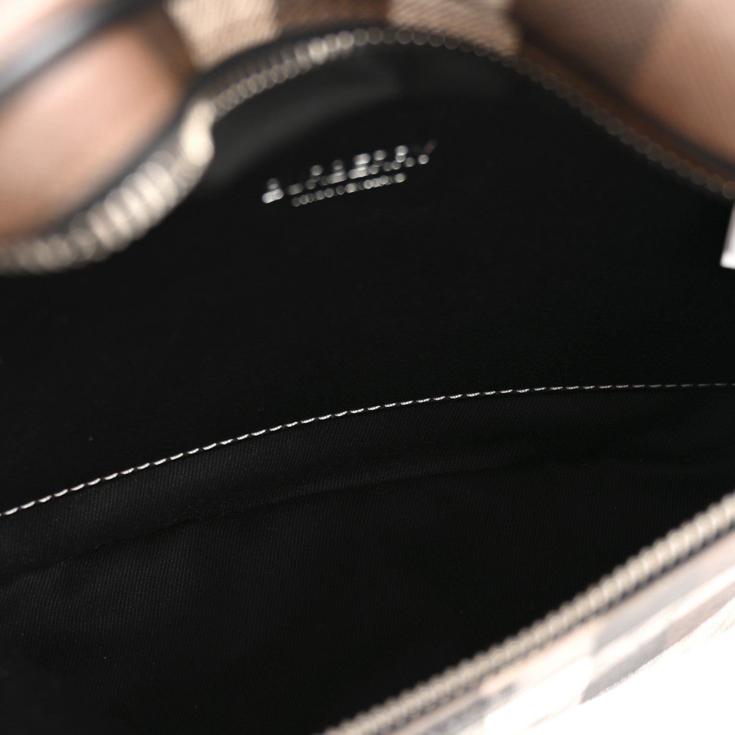 Burberry E-canvas Check Bum Bag Dark Birch Brown 5 of 11