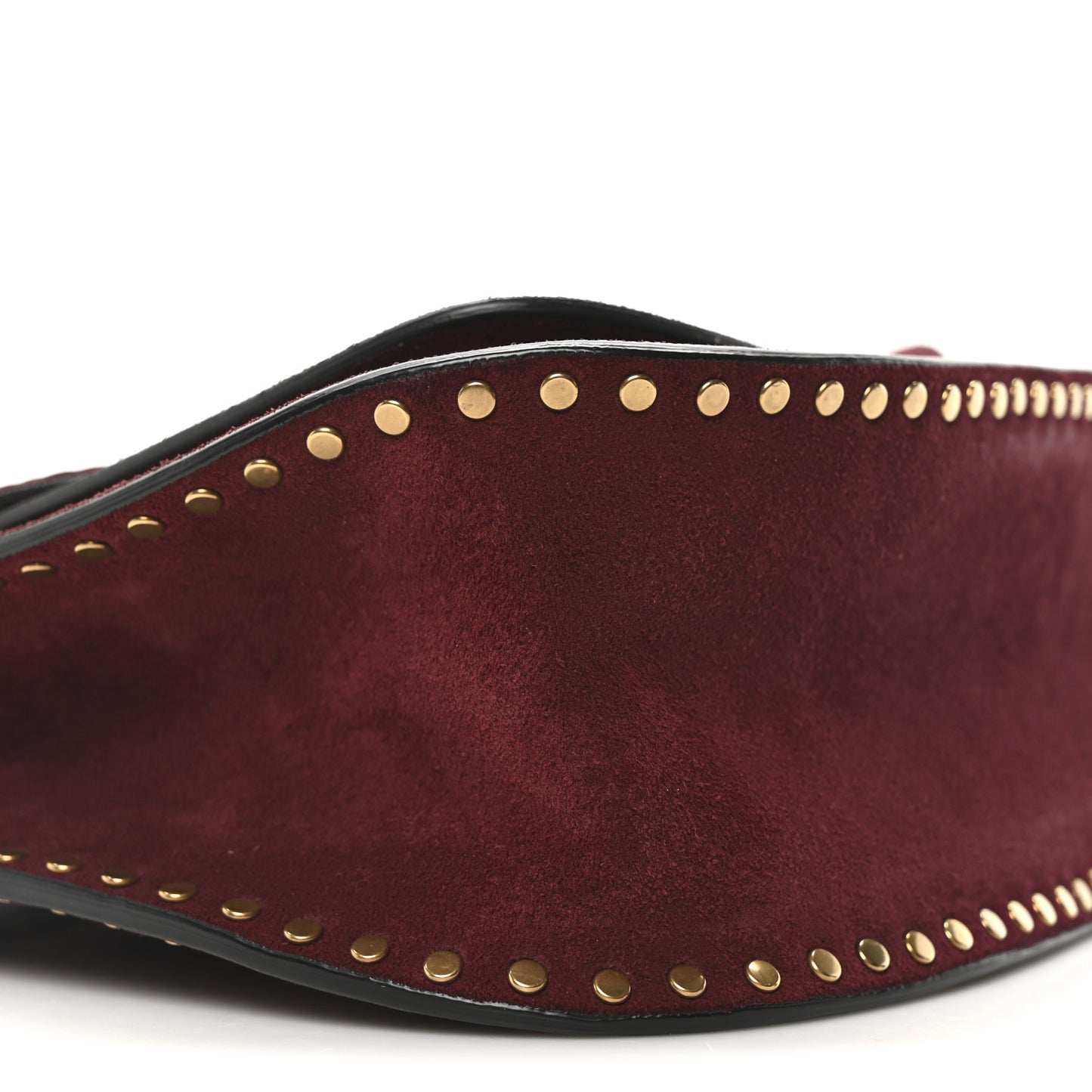 Suede Calfskin Braided Small Hudson Shoulder Bag Sienna Red